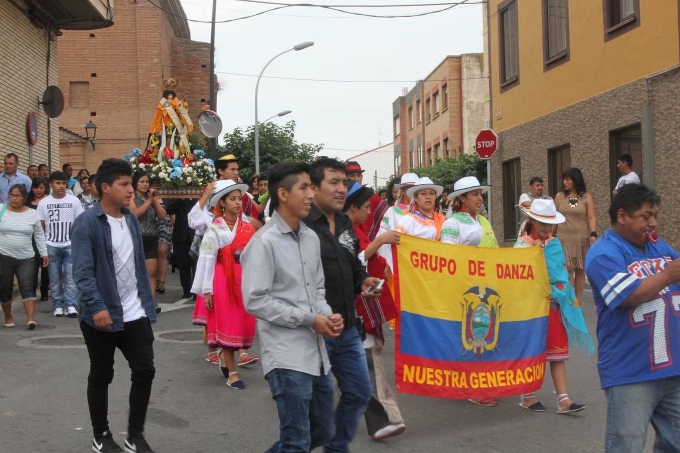 La comunidad ecuatoriana celebra la Virgen del Cisne en Alfaro