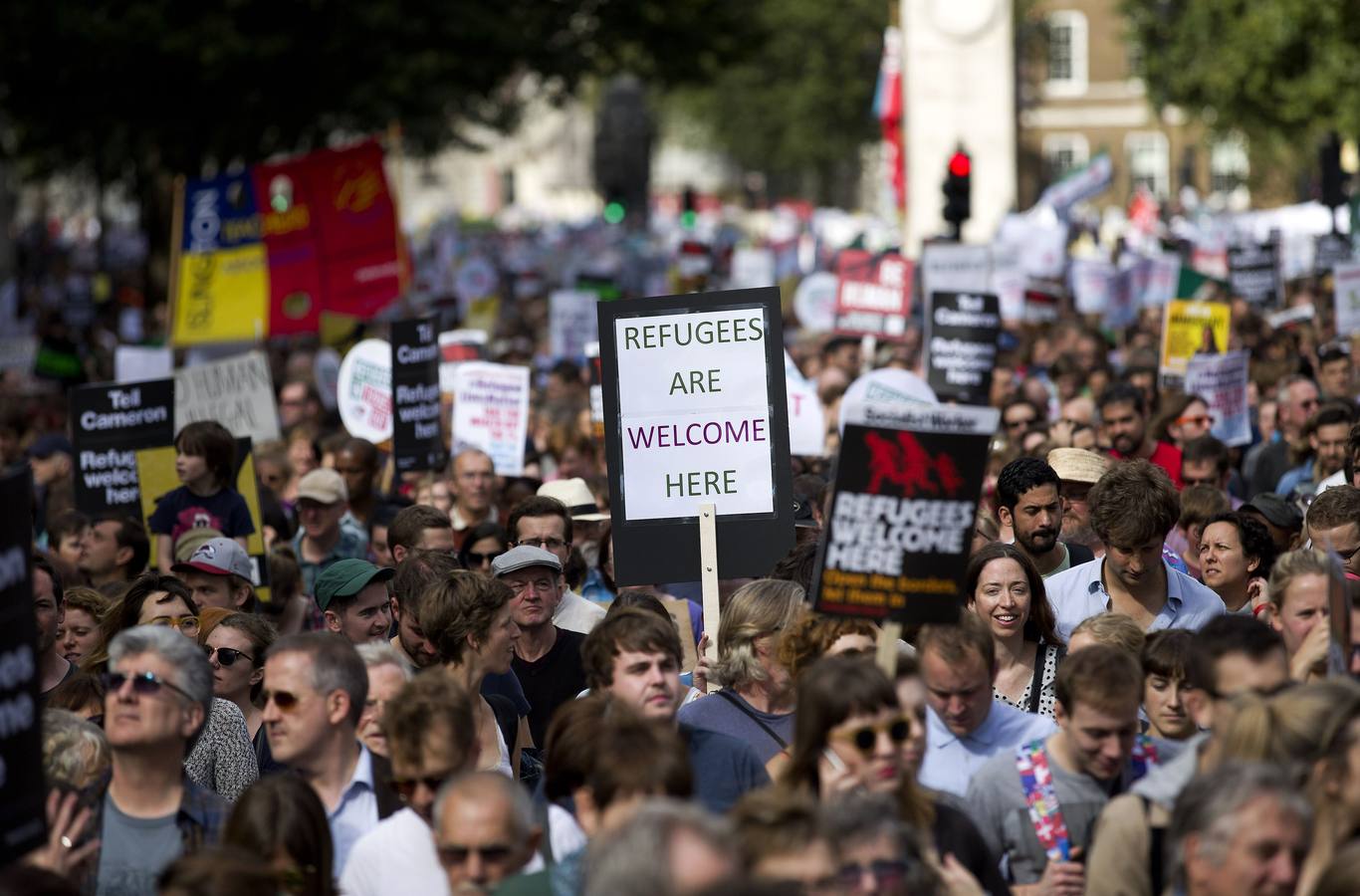 Europa sale a la calle en apoyo a los refugiados