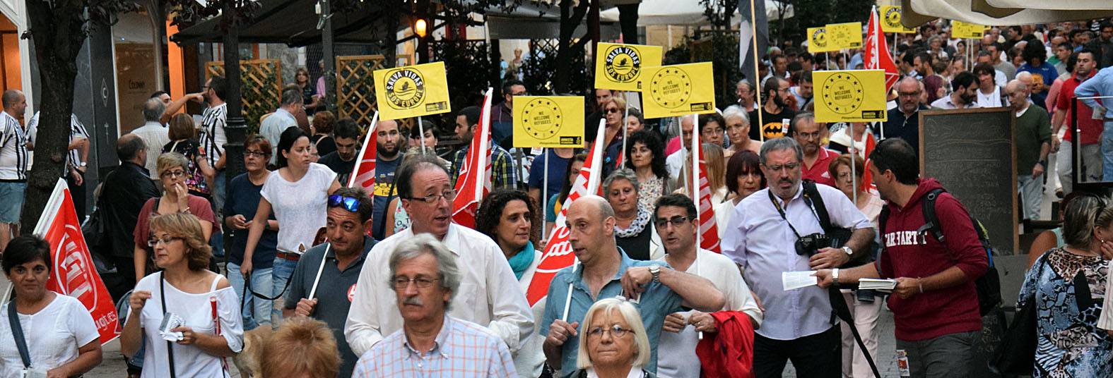 Logroño con los refugiados