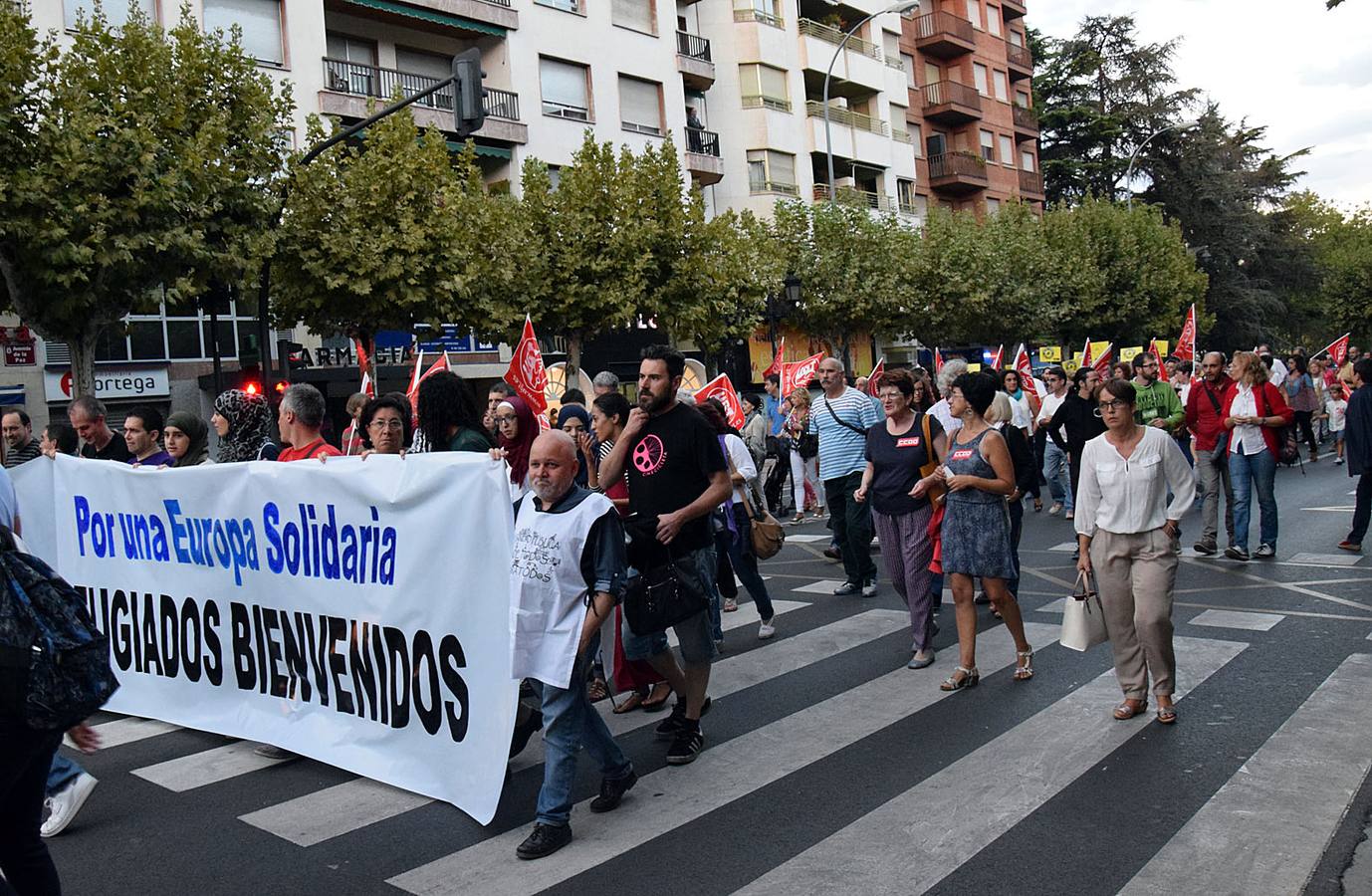 Logroño con los refugiados