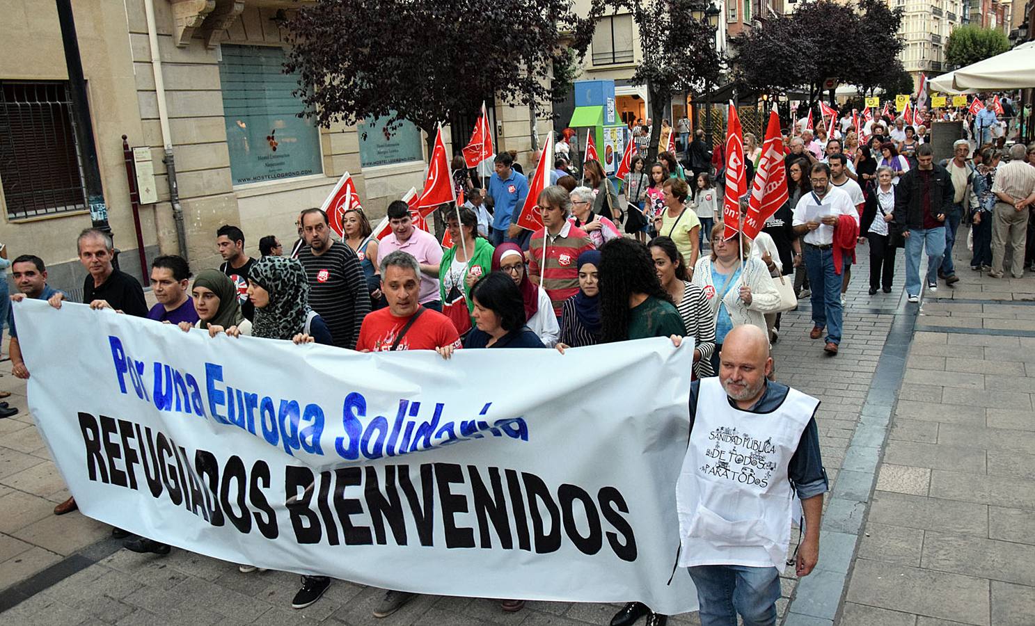 Logroño con los refugiados