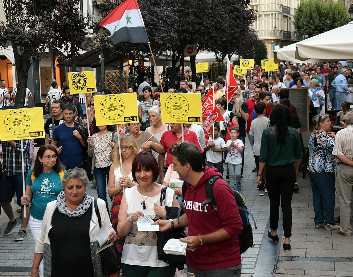 Logroño con los refugiados