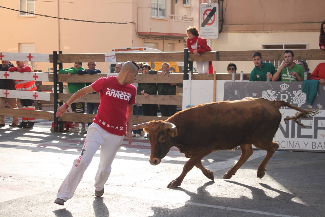 Vaquillas de juguete (y de verdad) en las fiestas de Arnedo