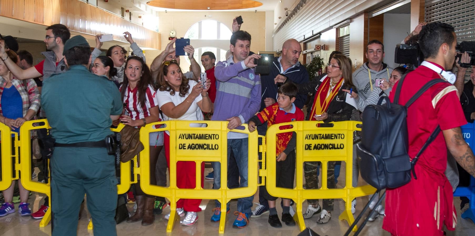 La selección española de fútbol llega a Logroño