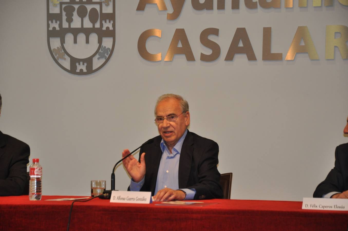 Alfonso Guerra, en Casalarreina