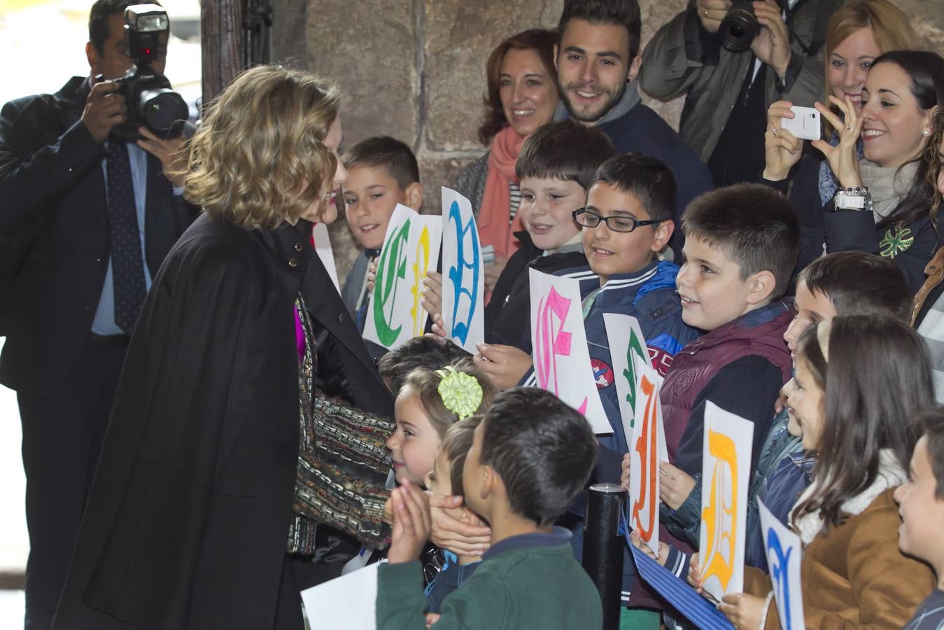 San Millán recibe a la Reina Letizia