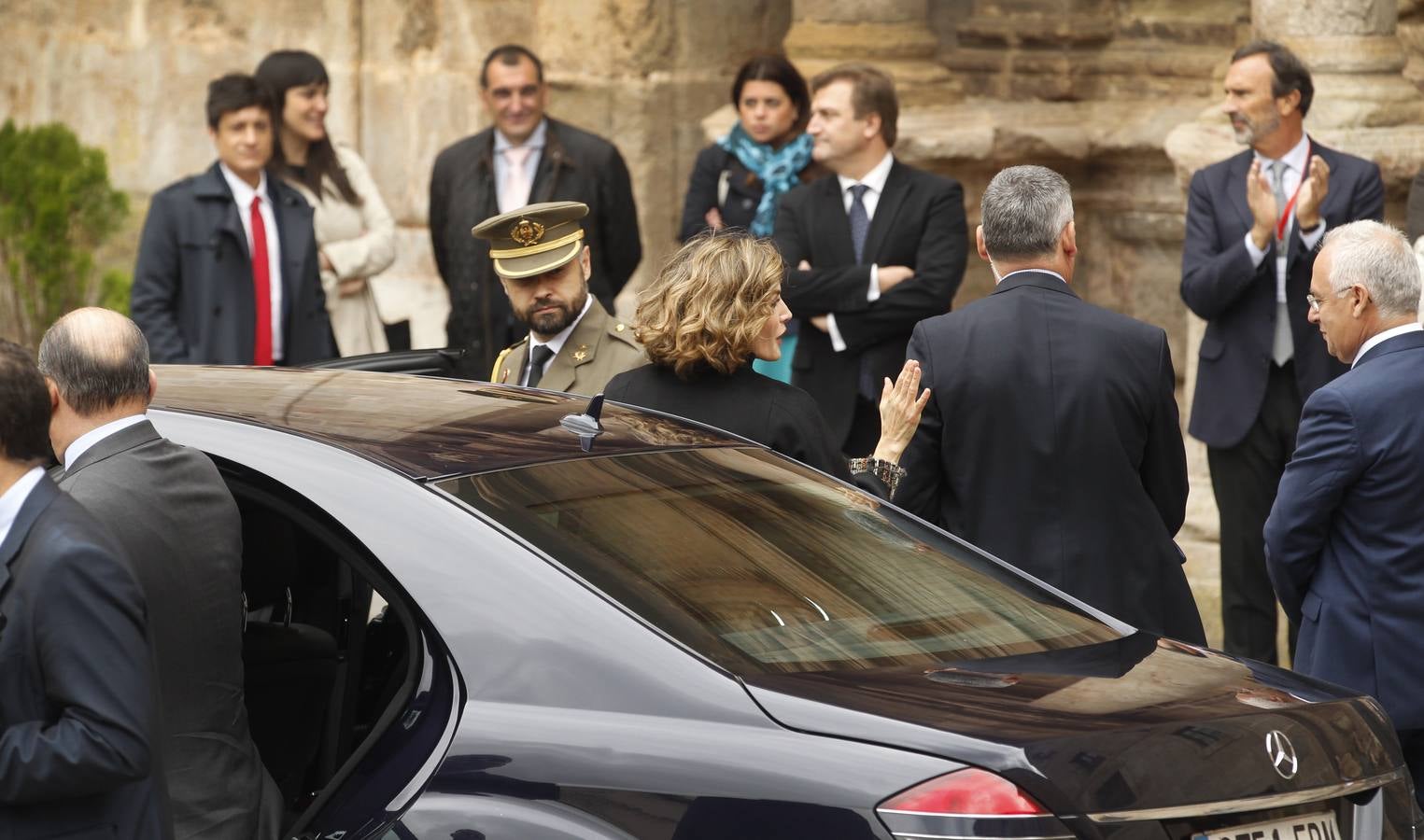 San Millán recibe a la Reina Letizia