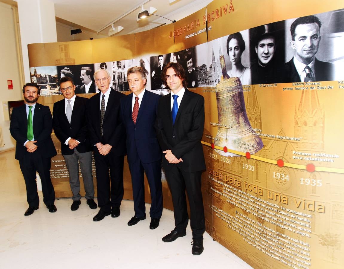 Inauguración en Logroño de la exposición sobre Escrivá de Balaguer, fundador del OPUS DEI