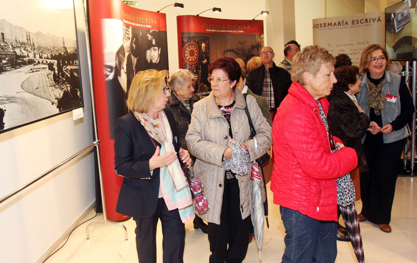 Inauguración en Logroño de la exposición sobre Escrivá de Balaguer, fundador del OPUS DEI