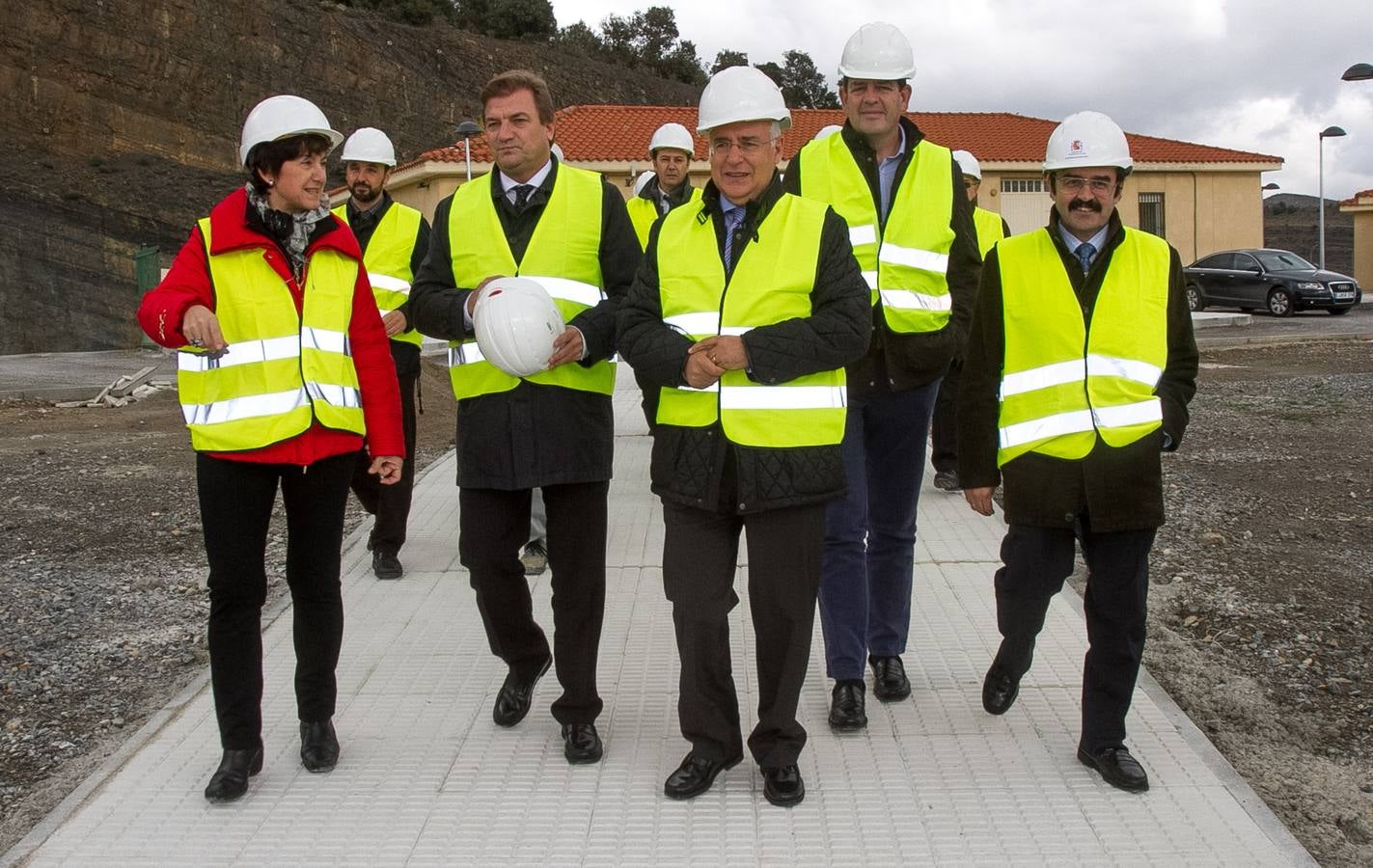 Las obras de la presa de Enciso