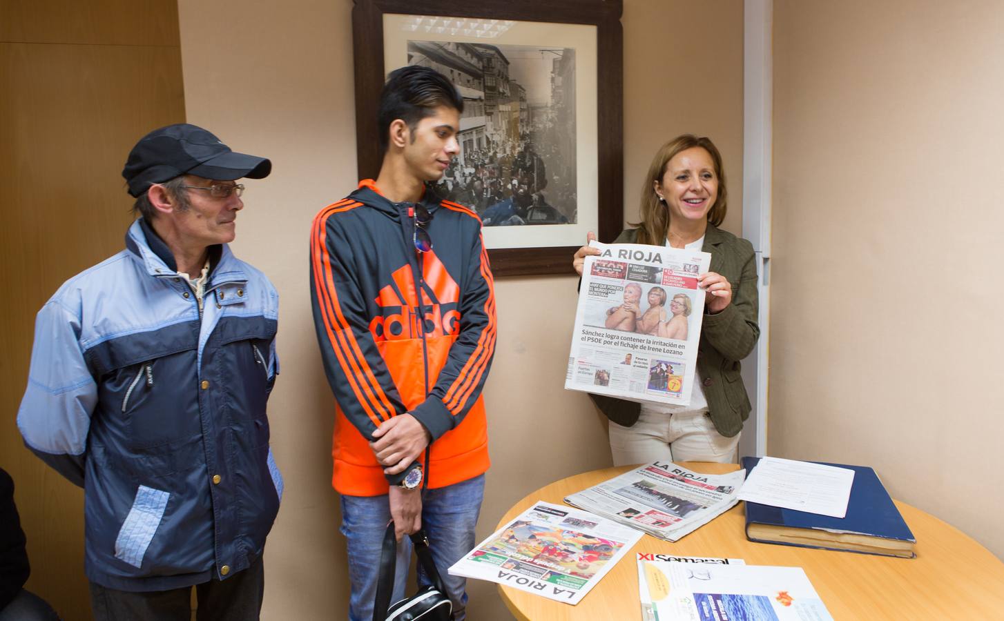 Visita de la Fundación Caritas-Chavicar a Diario LA RIOJA