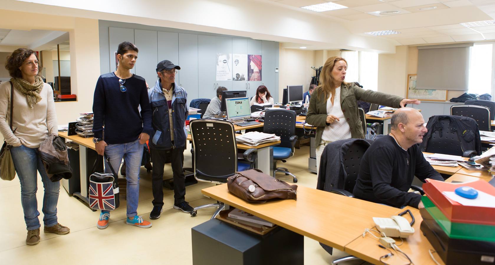 Visita de la Fundación Caritas-Chavicar a Diario LA RIOJA