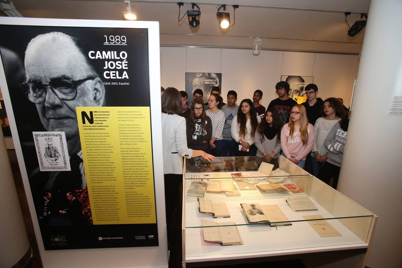 Exposición de los premios Nobel de las letras hispanas
