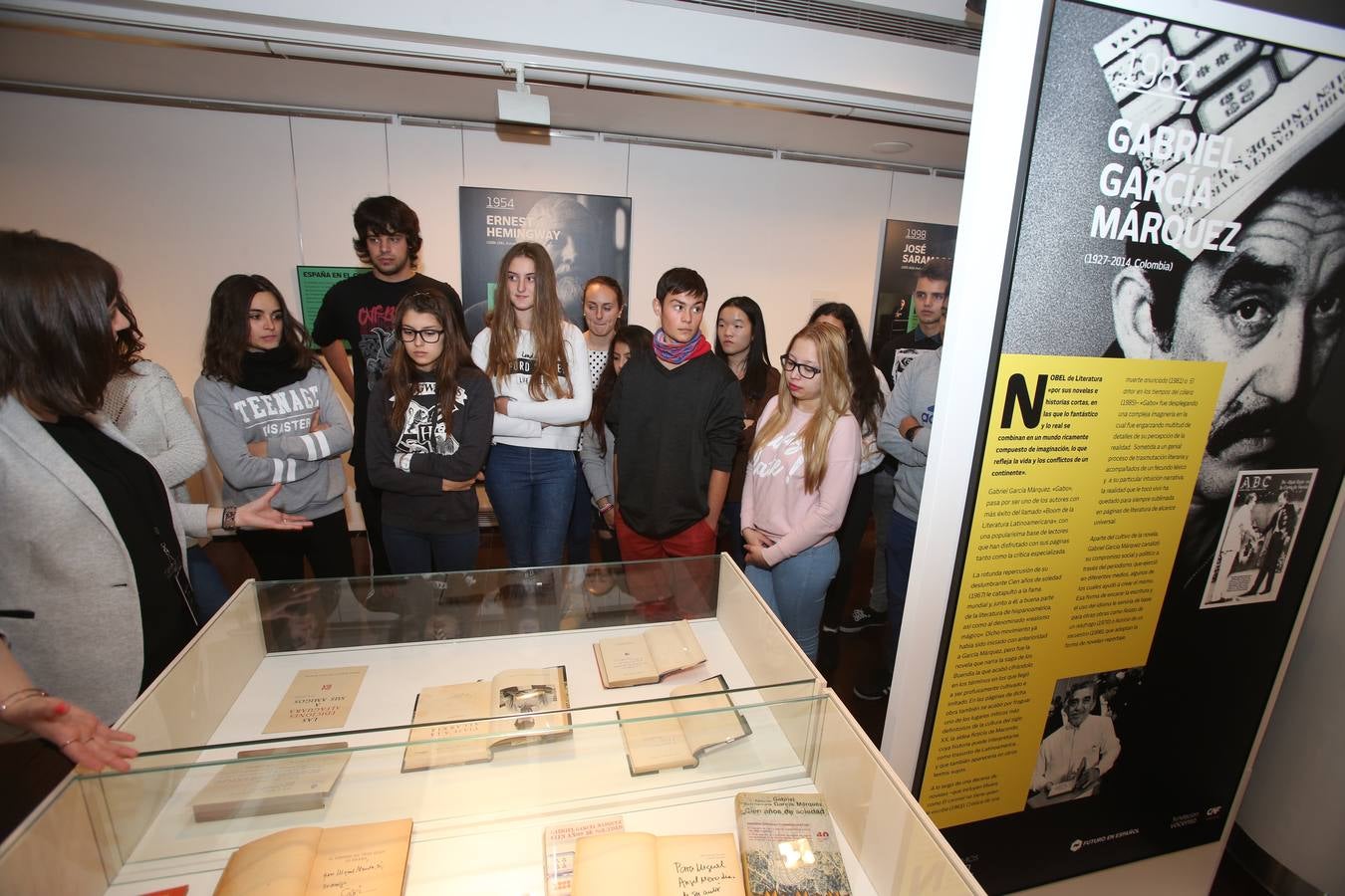 Exposición de los premios Nobel de las letras hispanas