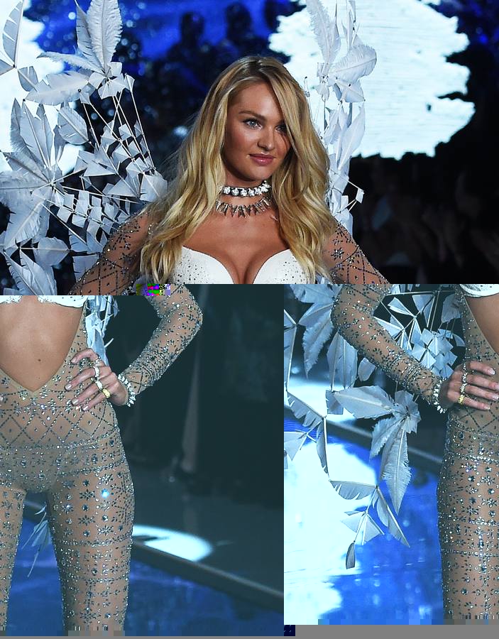 La modelo Candice Swanepoel, durante el desfile de Victoria's Secret.