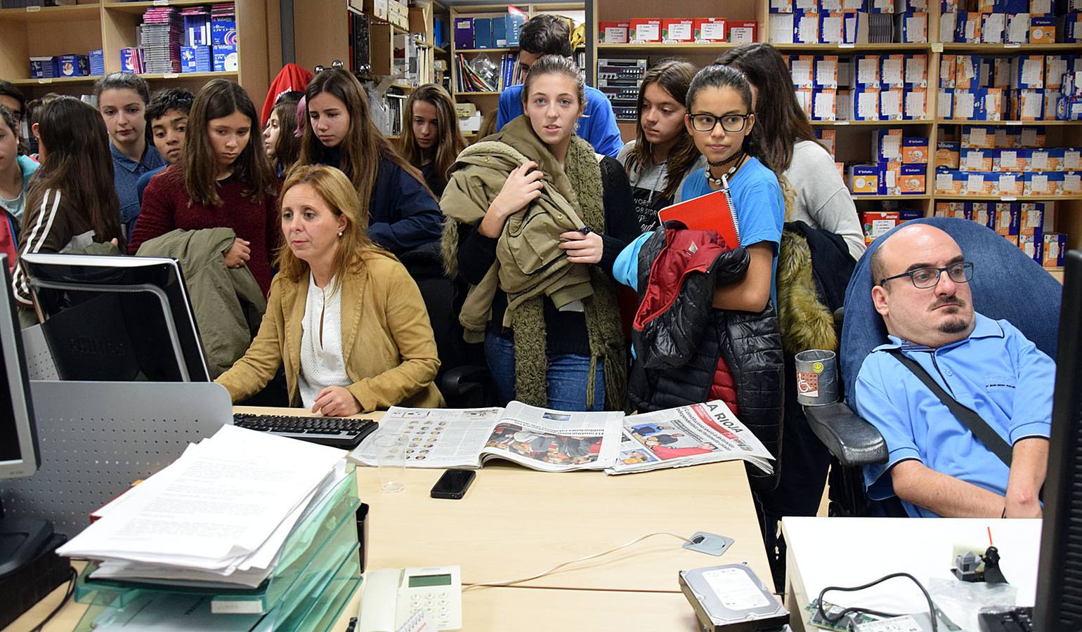 Alumnos del Sagasta visitan Diario LA RIOJA