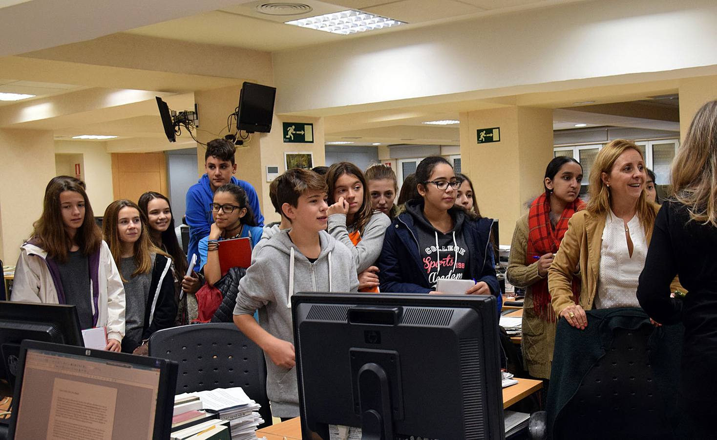 Alumnos del Sagasta visitan Diario LA RIOJA