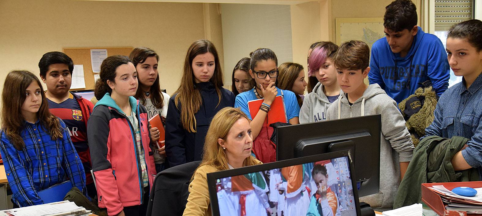 Alumnos del Sagasta visitan Diario LA RIOJA