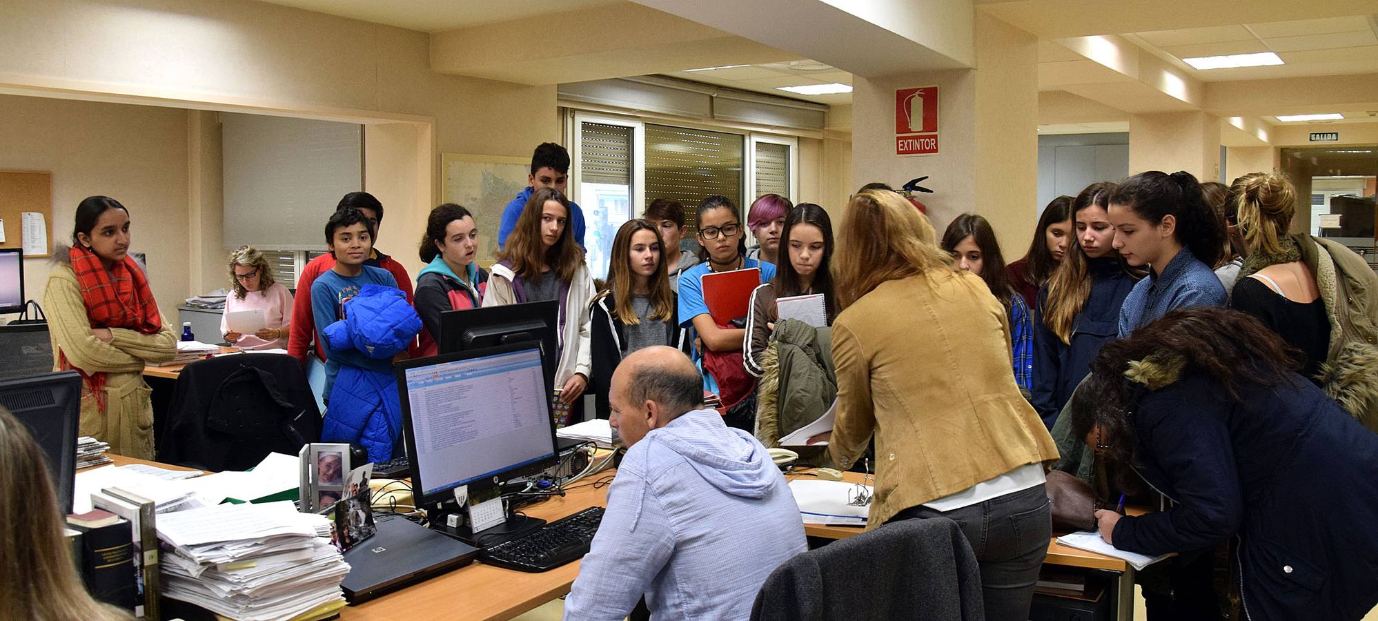 Alumnos del Sagasta visitan Diario LA RIOJA