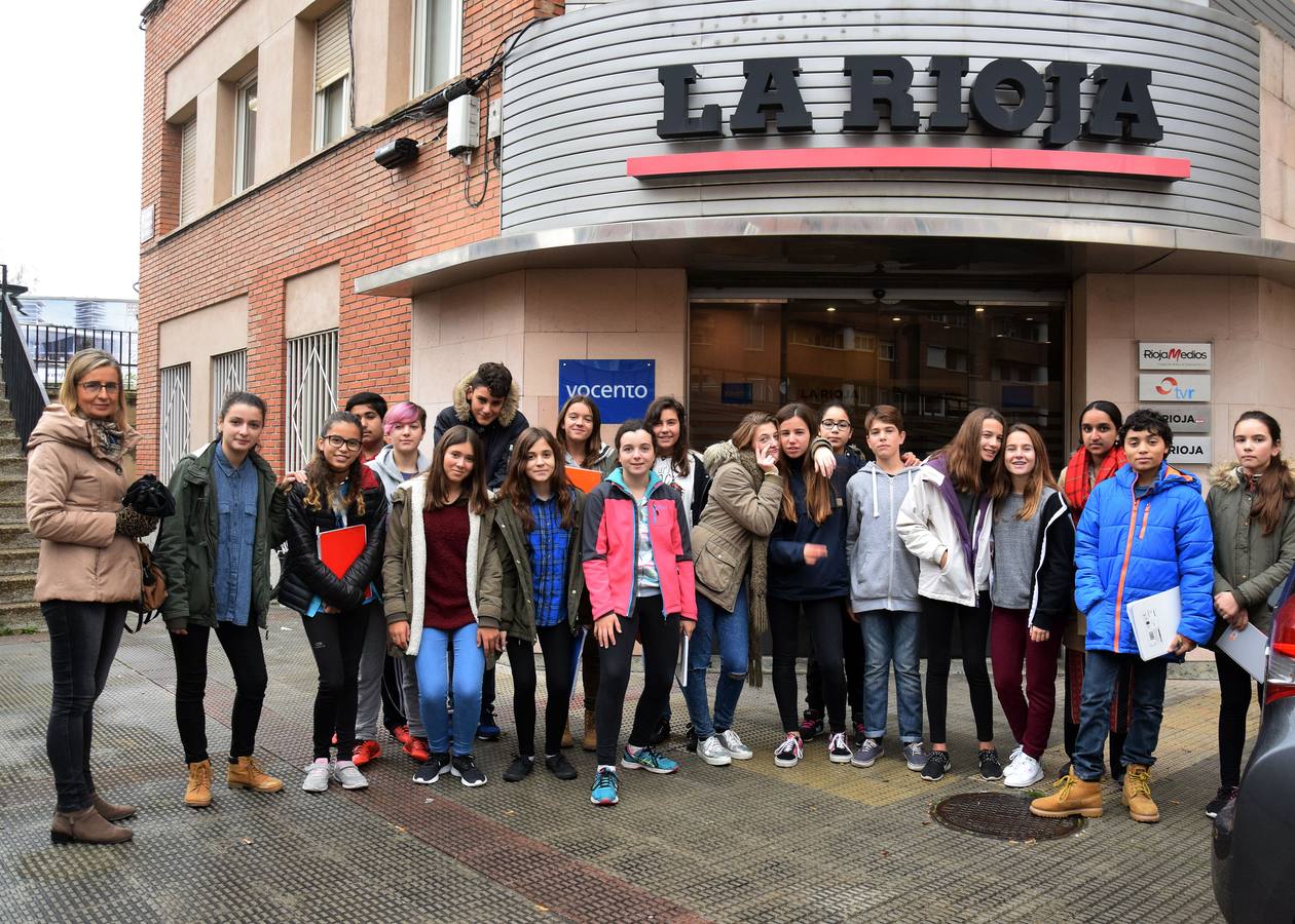 Alumnos del Sagasta visitan Diario LA RIOJA