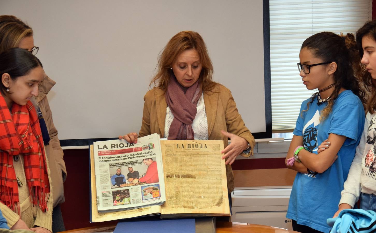 Alumnos del Sagasta visitan Diario LA RIOJA