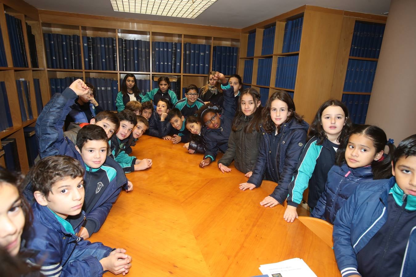 Hoy nos visitan los alumnos de 5º A de las Adoratrices