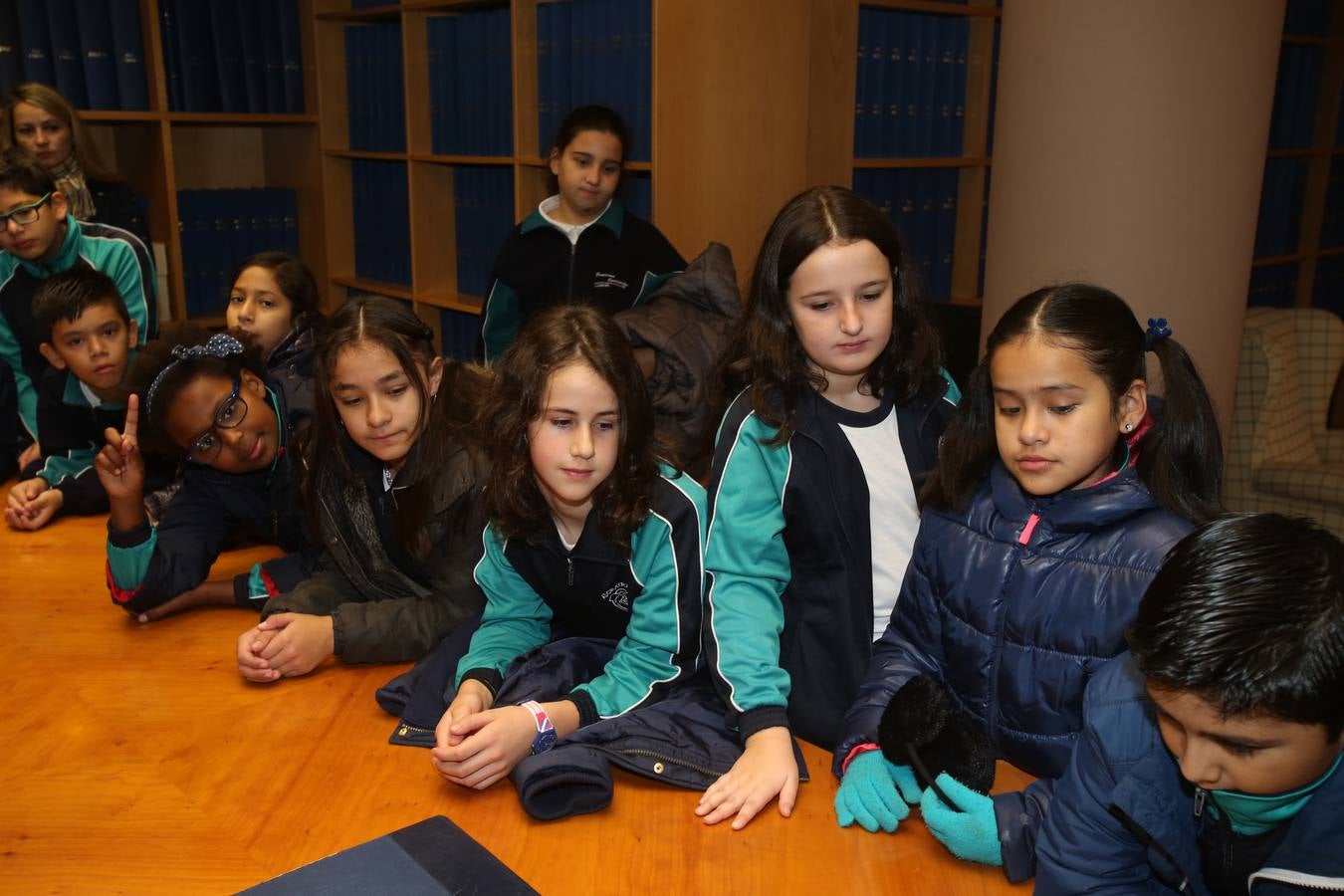 Hoy nos visitan los alumnos de 5º A de las Adoratrices