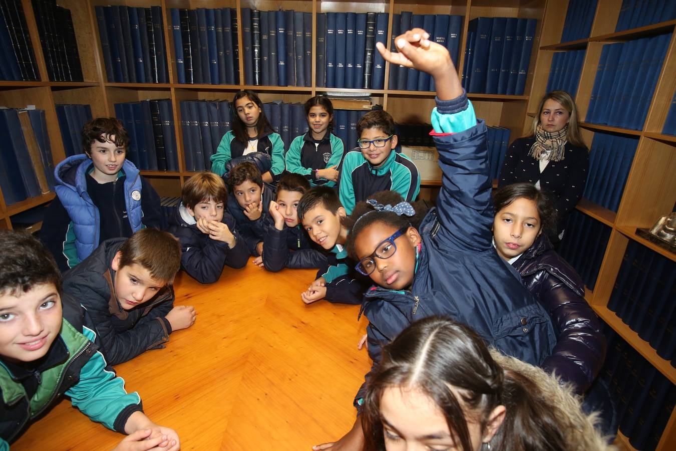 Hoy nos visitan los alumnos de 5º A de las Adoratrices