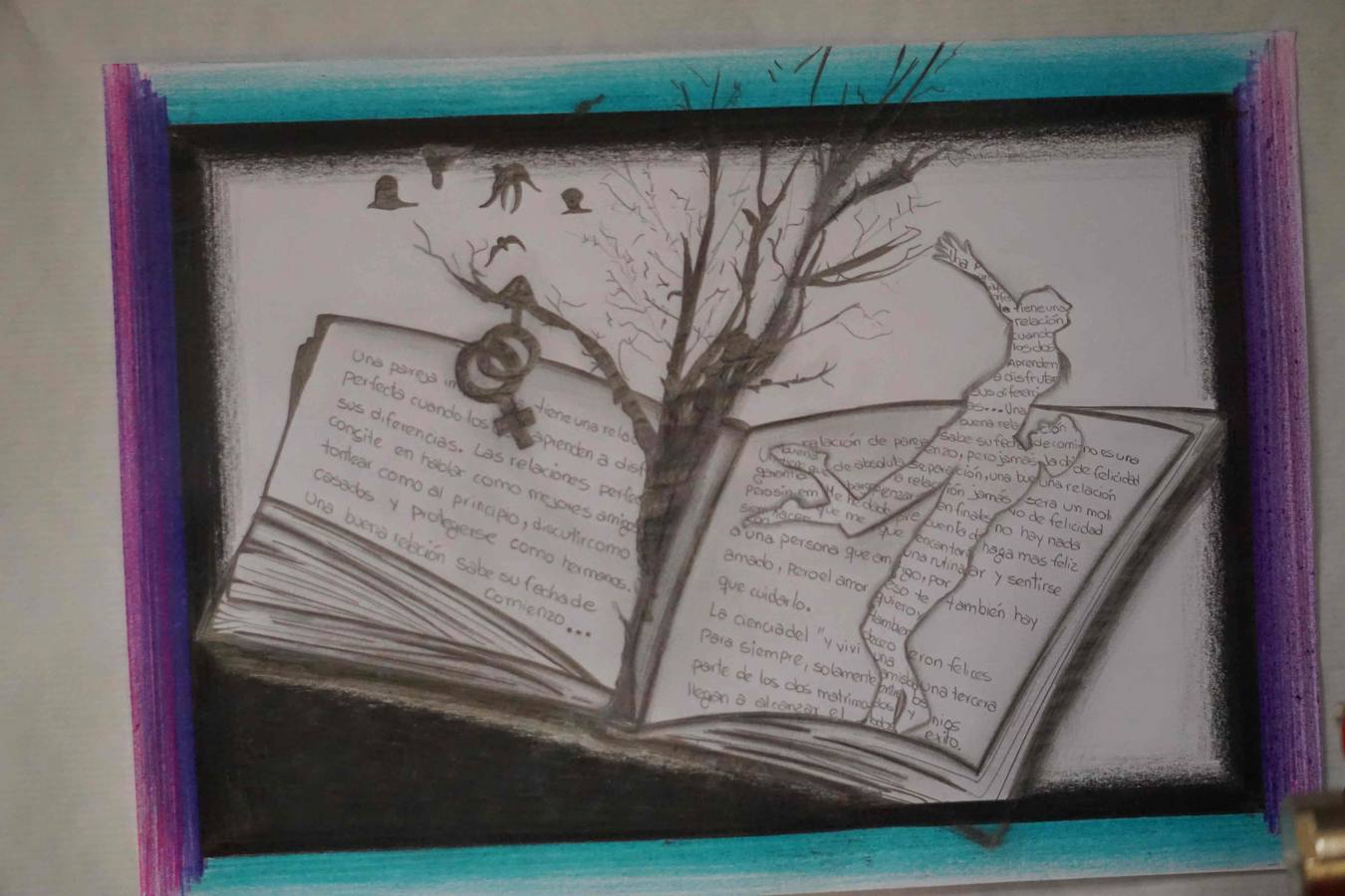 Dibujos por el respeto en el Colegio de Psicólogos (I)