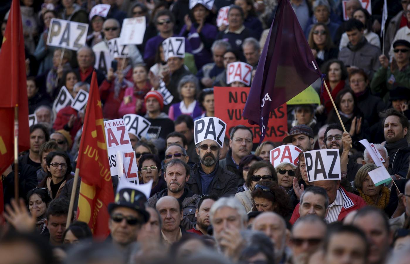 Manifestación contra el terrorismo y la guerra