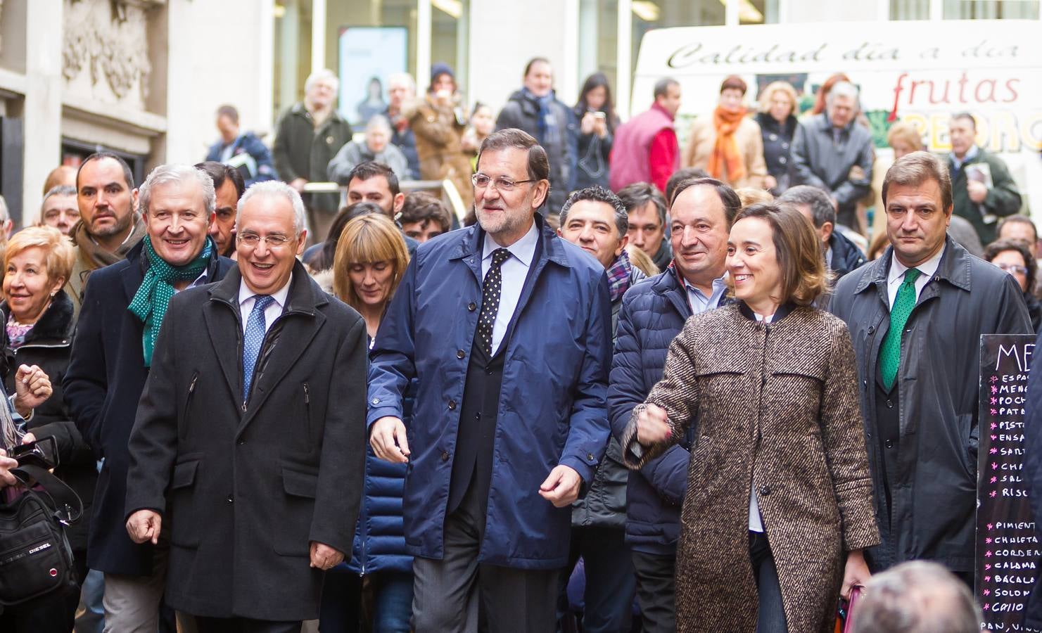 Paseo de Rajoy por Logroño