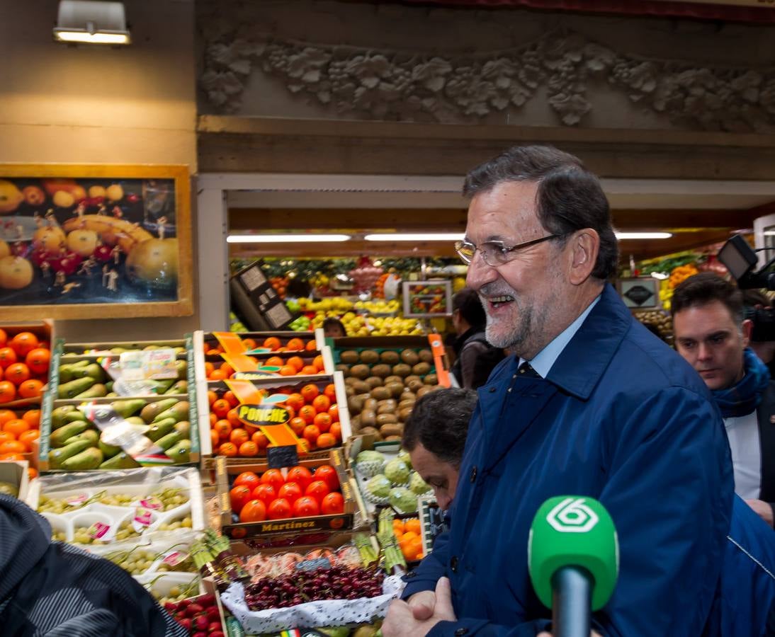 Paseo de Rajoy por Logroño