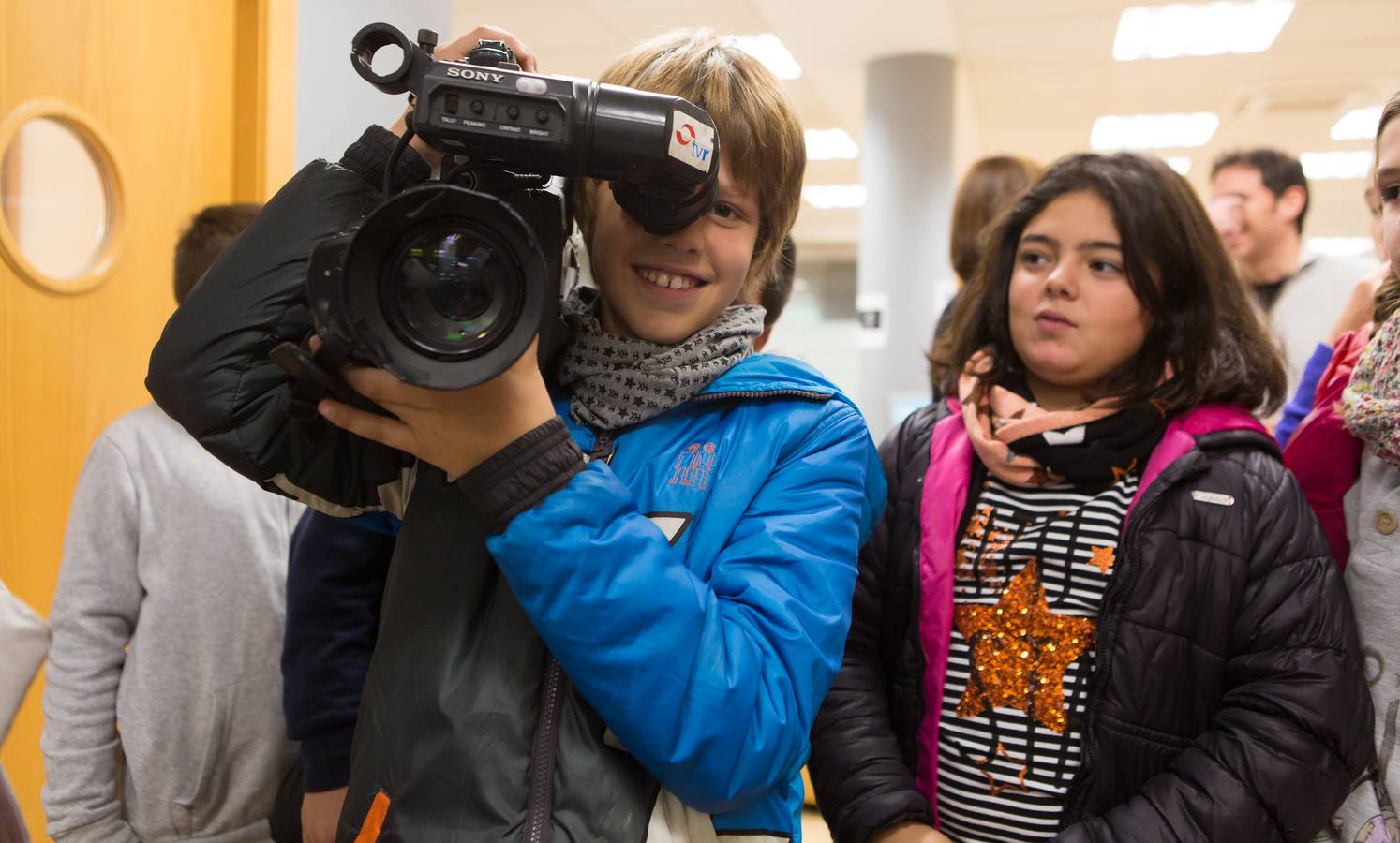 Los alumnos del Taller de Prensa del Colegio Duquesa de La Victoria, de Logroño, visitan la multimedia de Diario LA RIOJA