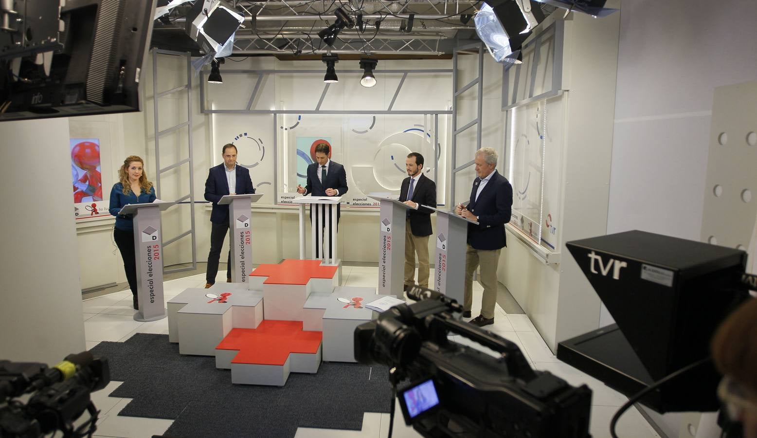 El debate electoral en TVR con Del Río, Luena, Baena y Carreño