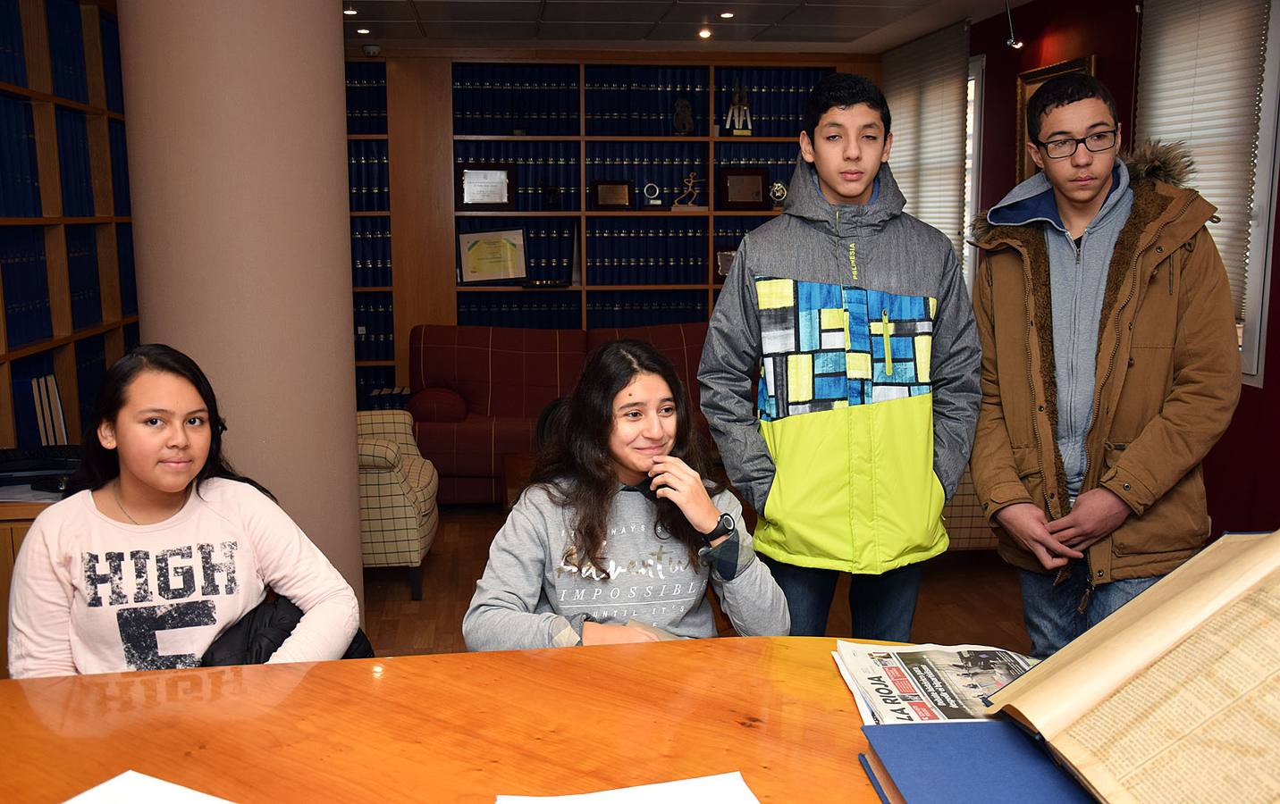 Los alumnos de 2º B del IES Sagasta, de Logroño, visitan la multimedia de Diario LA RIOJA