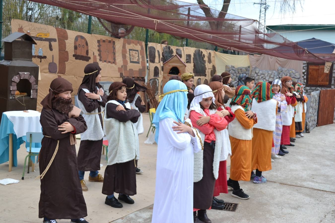 Belén viviente del colegio La Piedad de Nájera