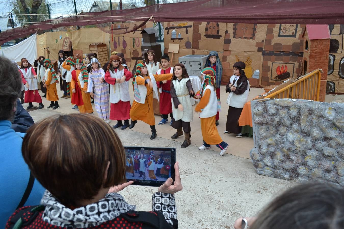 Belén viviente del colegio La Piedad de Nájera