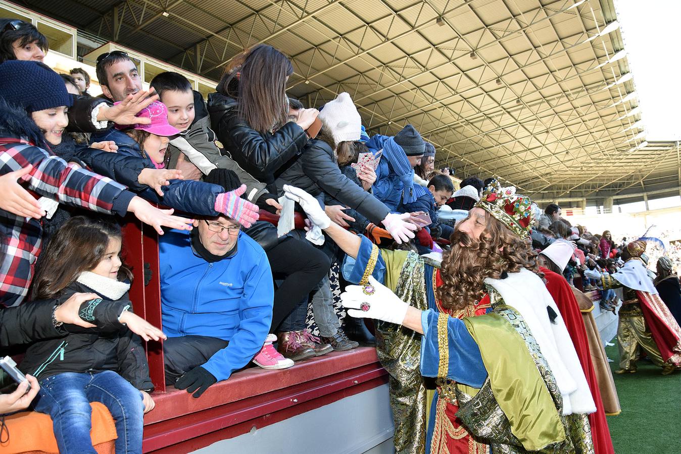 Los Reyes Magos llegan a Las Gaunas