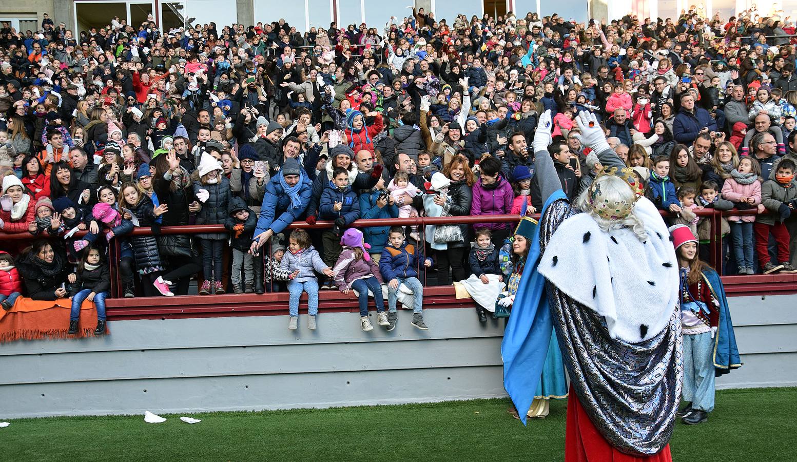 Los Reyes Magos llegan a Las Gaunas