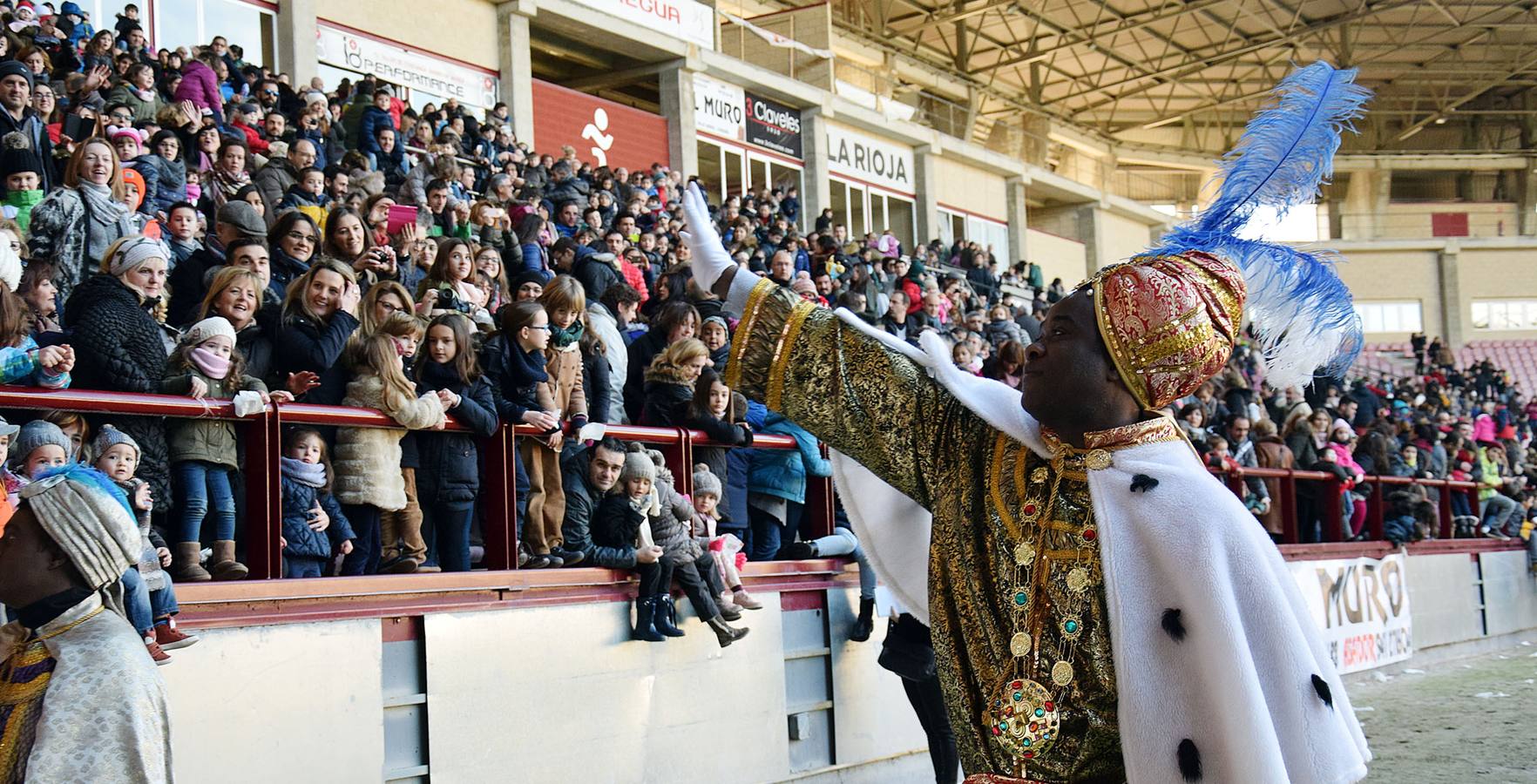 Los Reyes Magos llegan a Las Gaunas