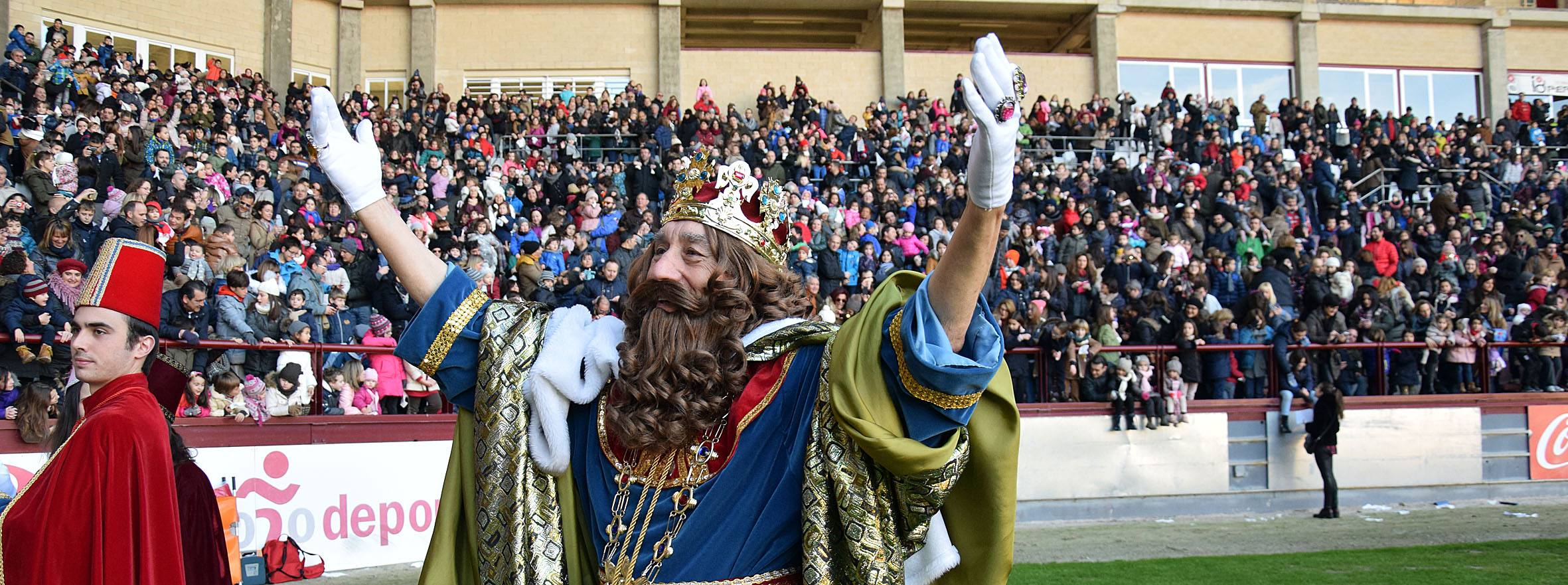 Los Reyes Magos llegan a Las Gaunas