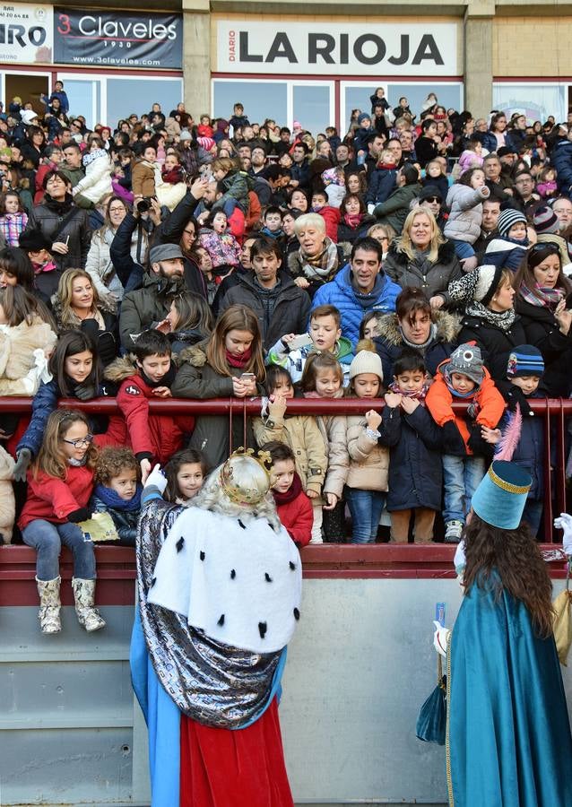 Los Reyes Magos llegan a Las Gaunas