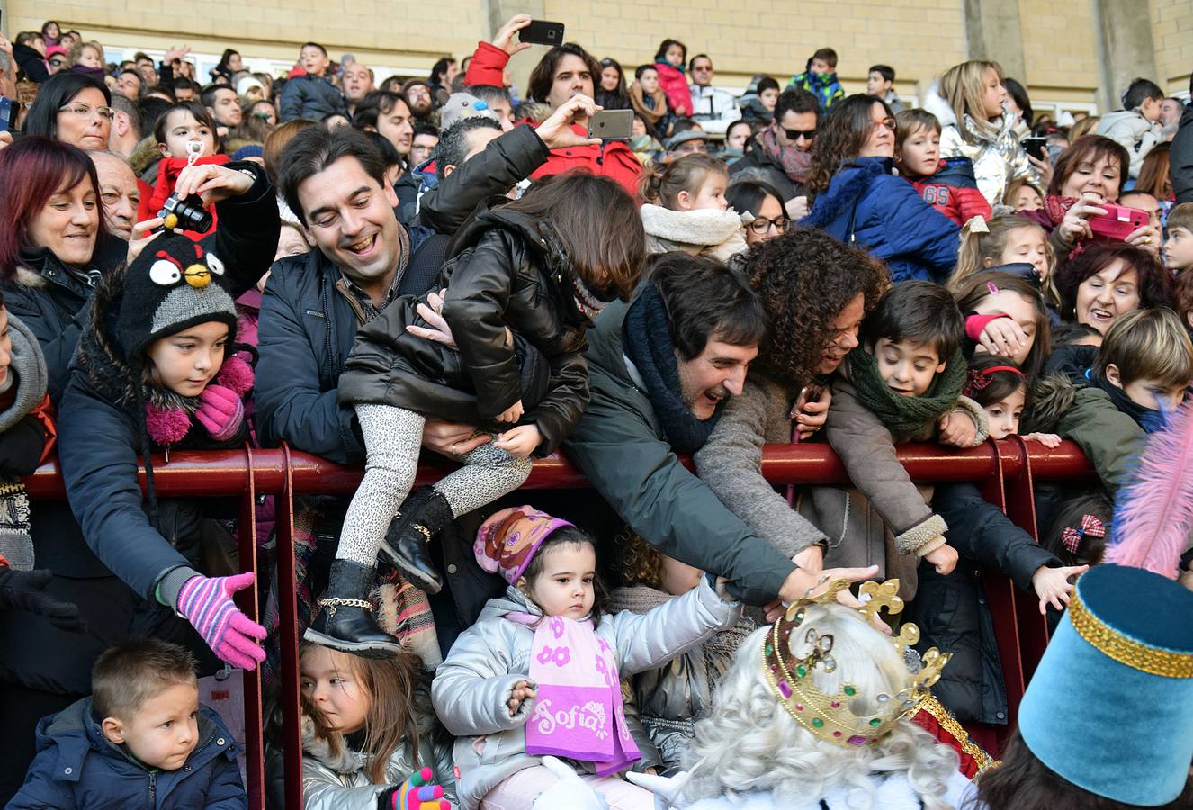 Los Reyes Magos llegan a Las Gaunas