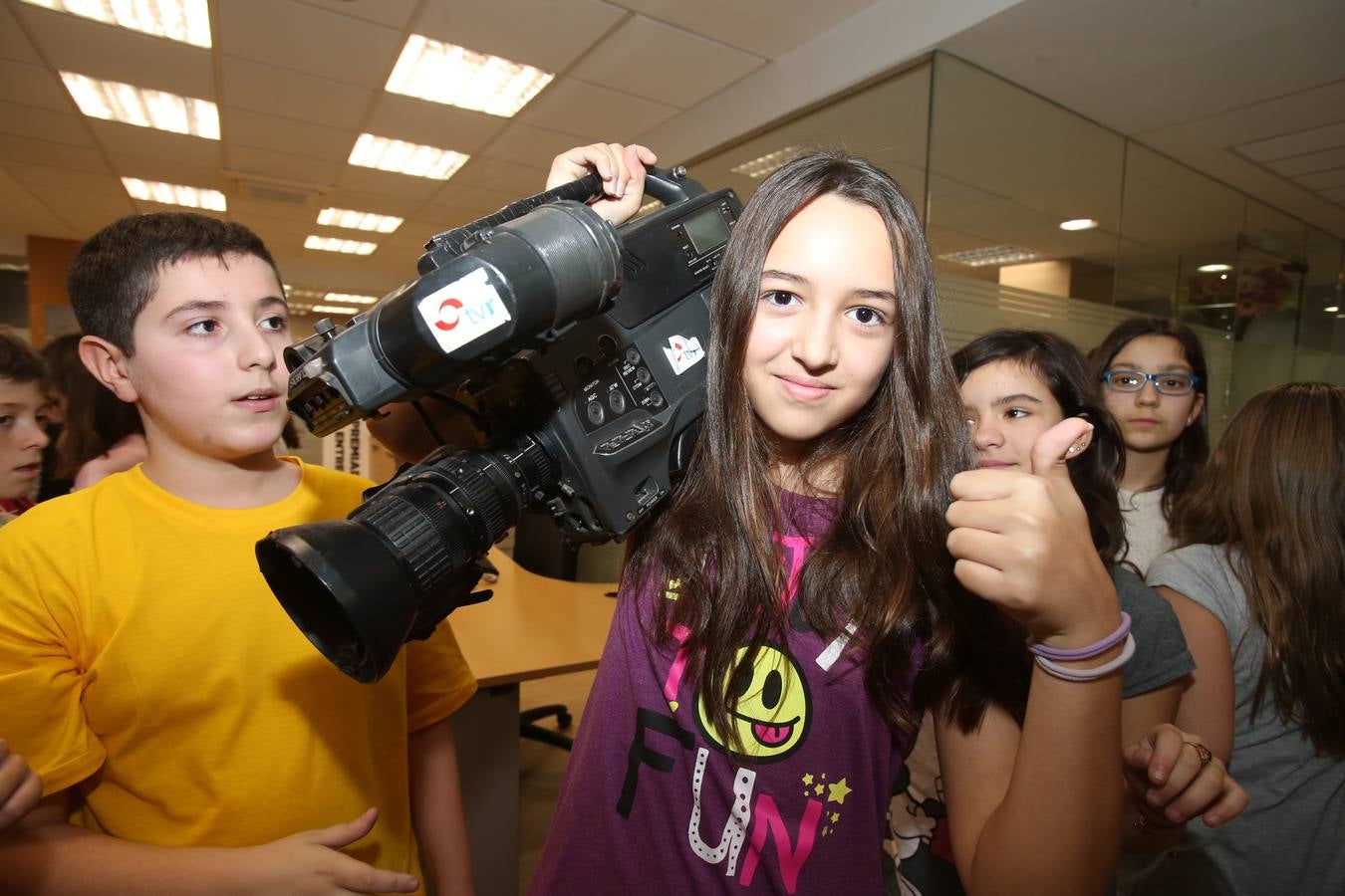 Los alumnos de 6ºB del CEIP Las Gaunas visitan la multimedia de Diario LA RIOJA