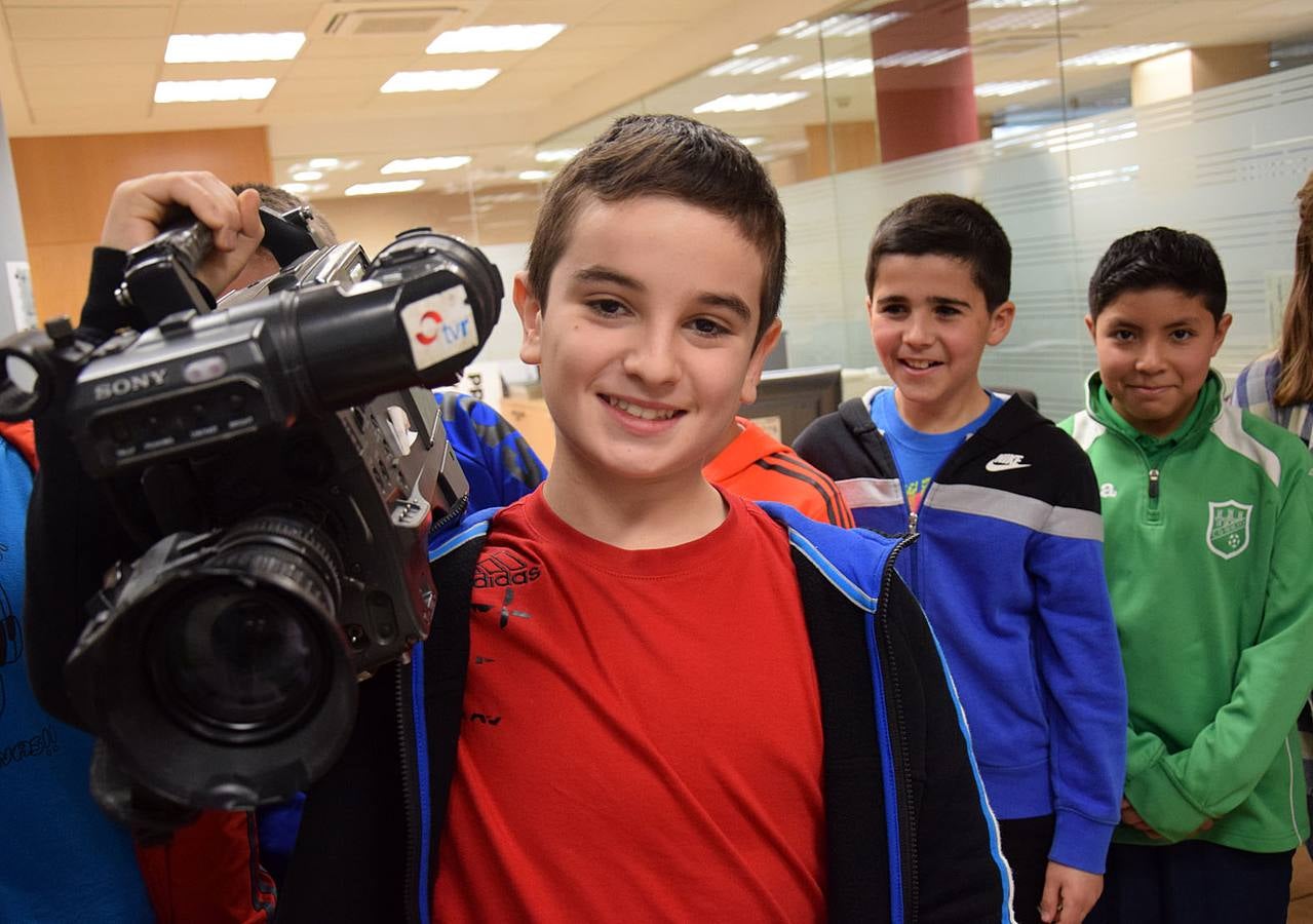 Los alumnos de 6º A del Colegio Las Gaunas visitan la multimedia de Diario LA RIOJA