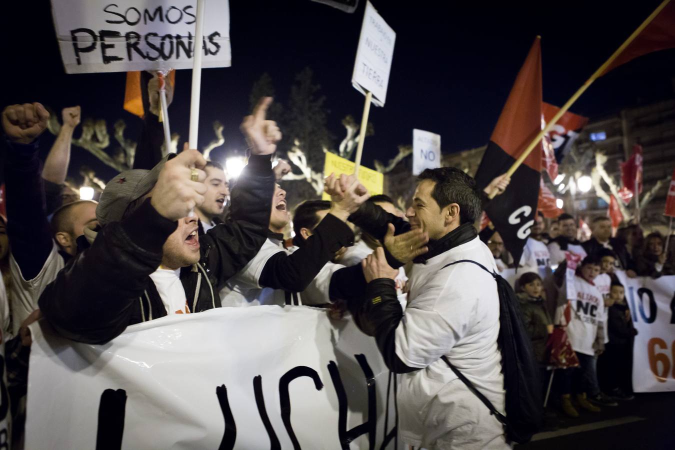 Los trabajadores de Altadis reciben el apoyo de 4.000 personas en su manifestación en Logroño