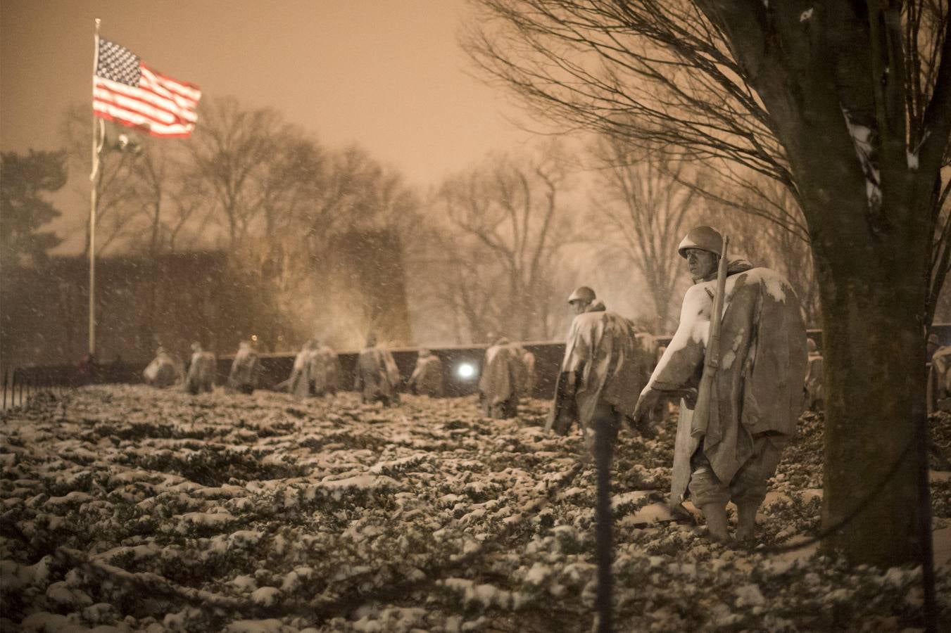 Washington, bajo un manto blanco