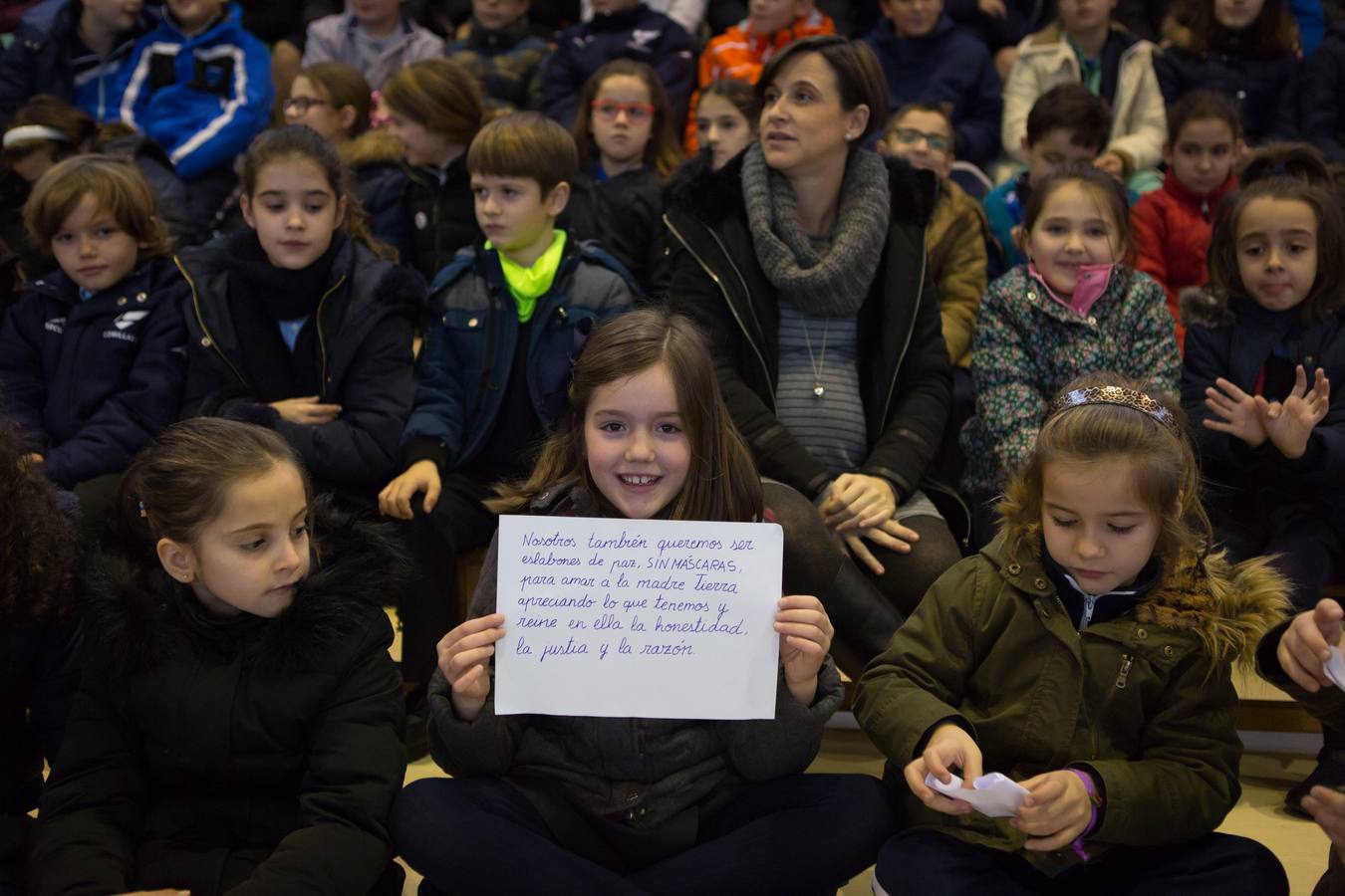 Celebración del Día de la Paz en el colegio Escolapias