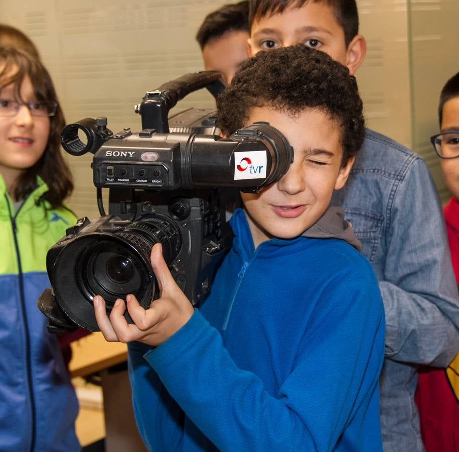 Visita a Diario LA RIOJA y TVR del CEIP General Espartero