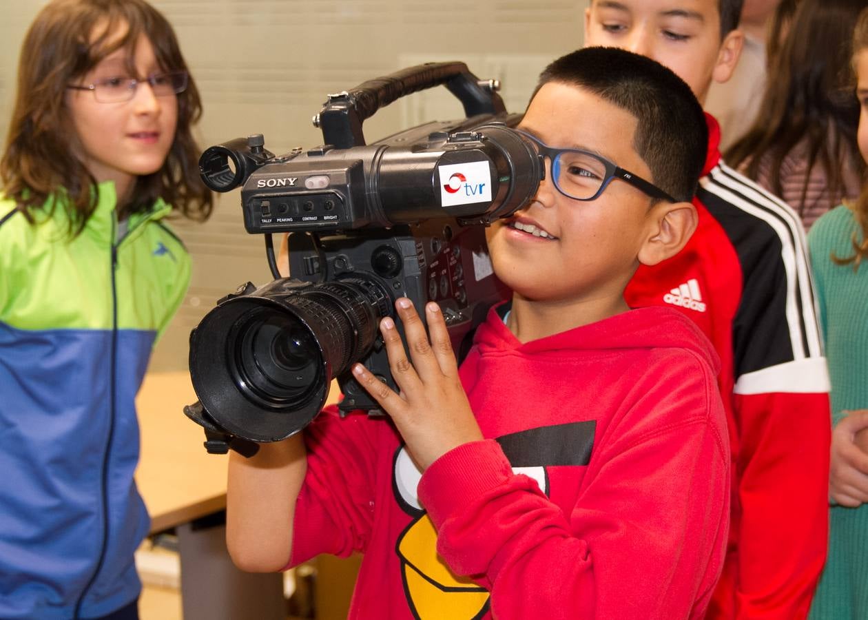 Visita a Diario LA RIOJA y TVR del CEIP General Espartero